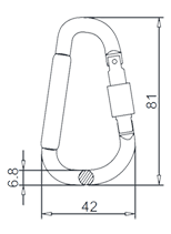 アルミフックロングナット付図面(miàn)