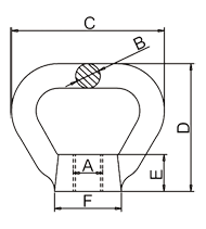 Bow Nut GB63 Drawing