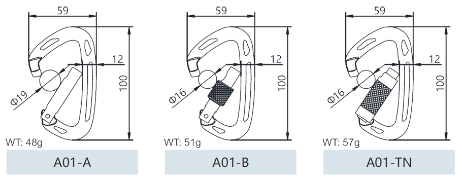 D型カラビナオートロック図面(miàn)