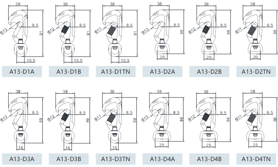 D型リング付きペットロック図面(miàn)