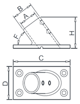 Inclined Square Base Drawing