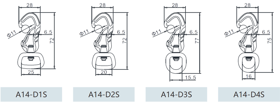 Pet Tow Hook with Ring Drawing