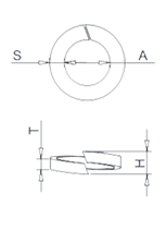 ばね座金DIN127図面(miàn)