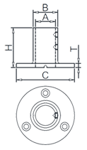 Straight Round Base Drawing