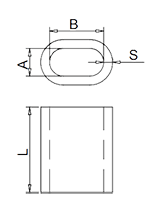 オーバル銅クランプ管図面(miàn)