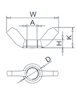 冷間蝶ナット図面(miàn)